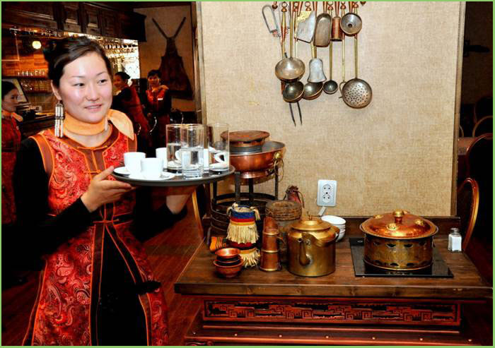 mongolian restaurant, traditional food & beverages in Mongolia 