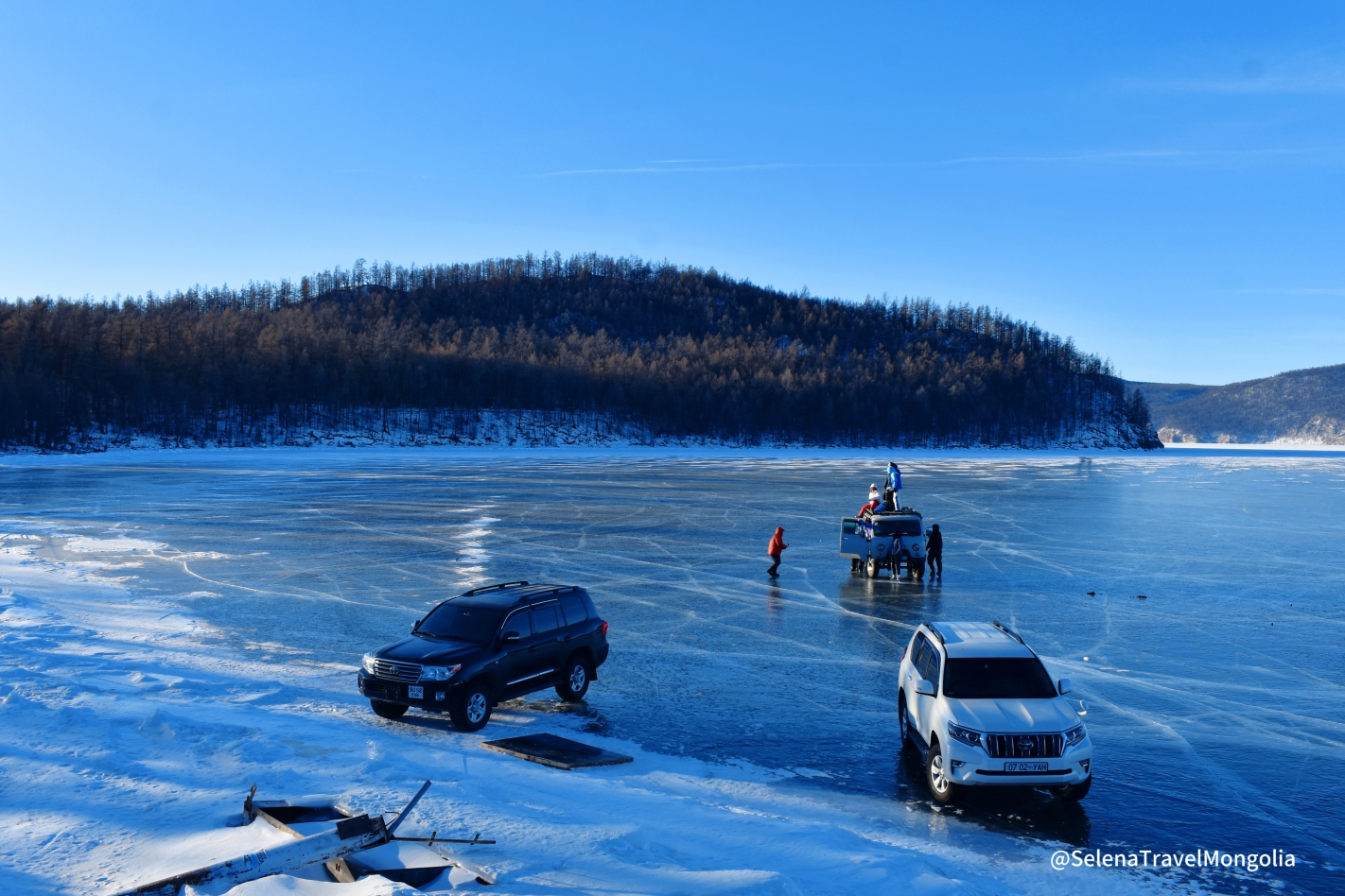 on the Beautiful Khuvsgul lake , Mongolia