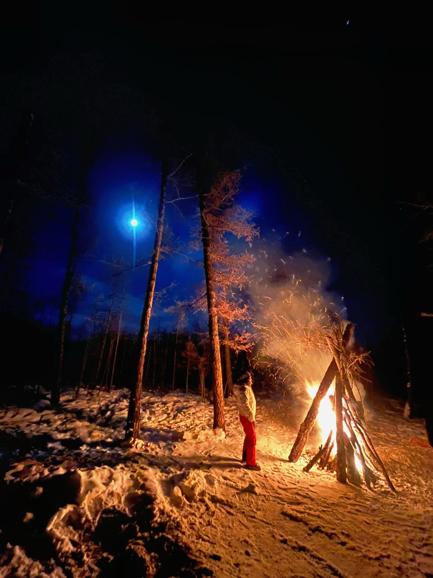 Night in Taiga Mongolia