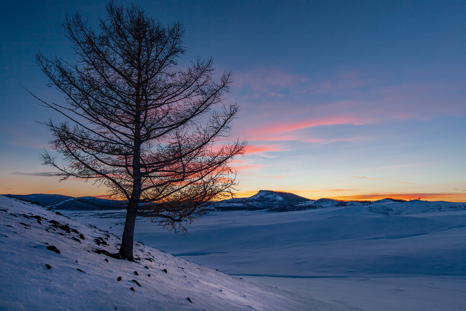 Mongolia winter travel | Winter Landscape