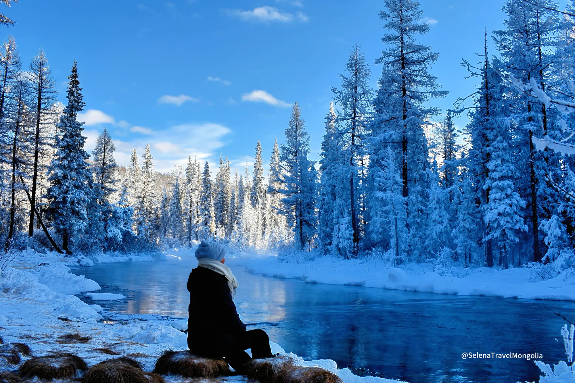 Breathtaking view of Jargant River, Mongolia