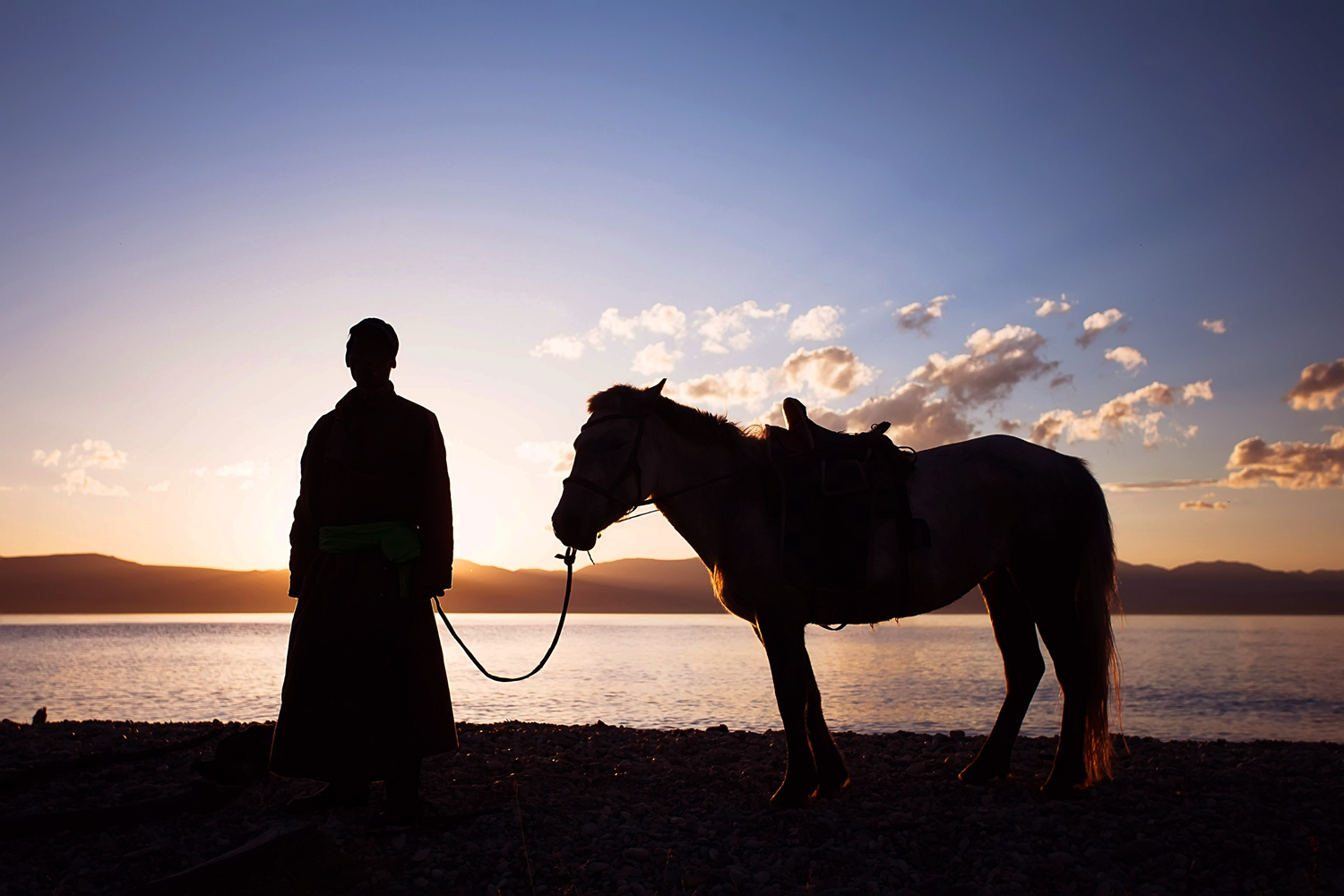 Horseman with his horse | Mongolia horse trek