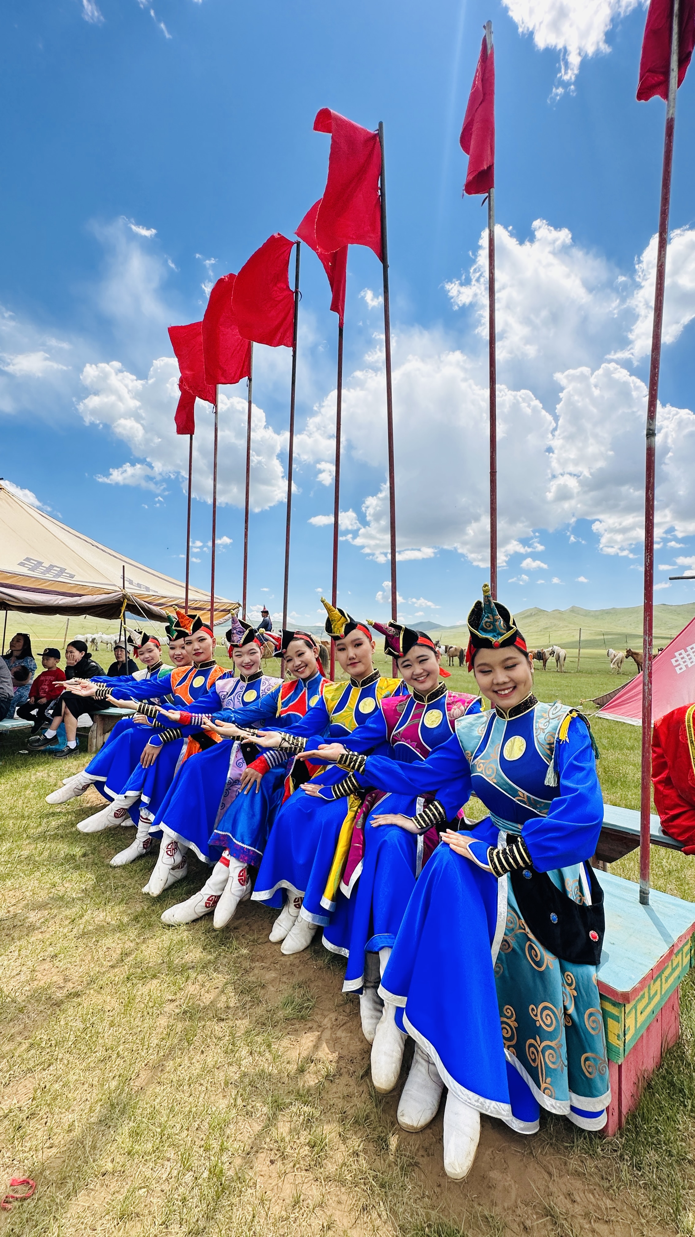 Mini Naadam Festival at Mongol Nomadic ger camp