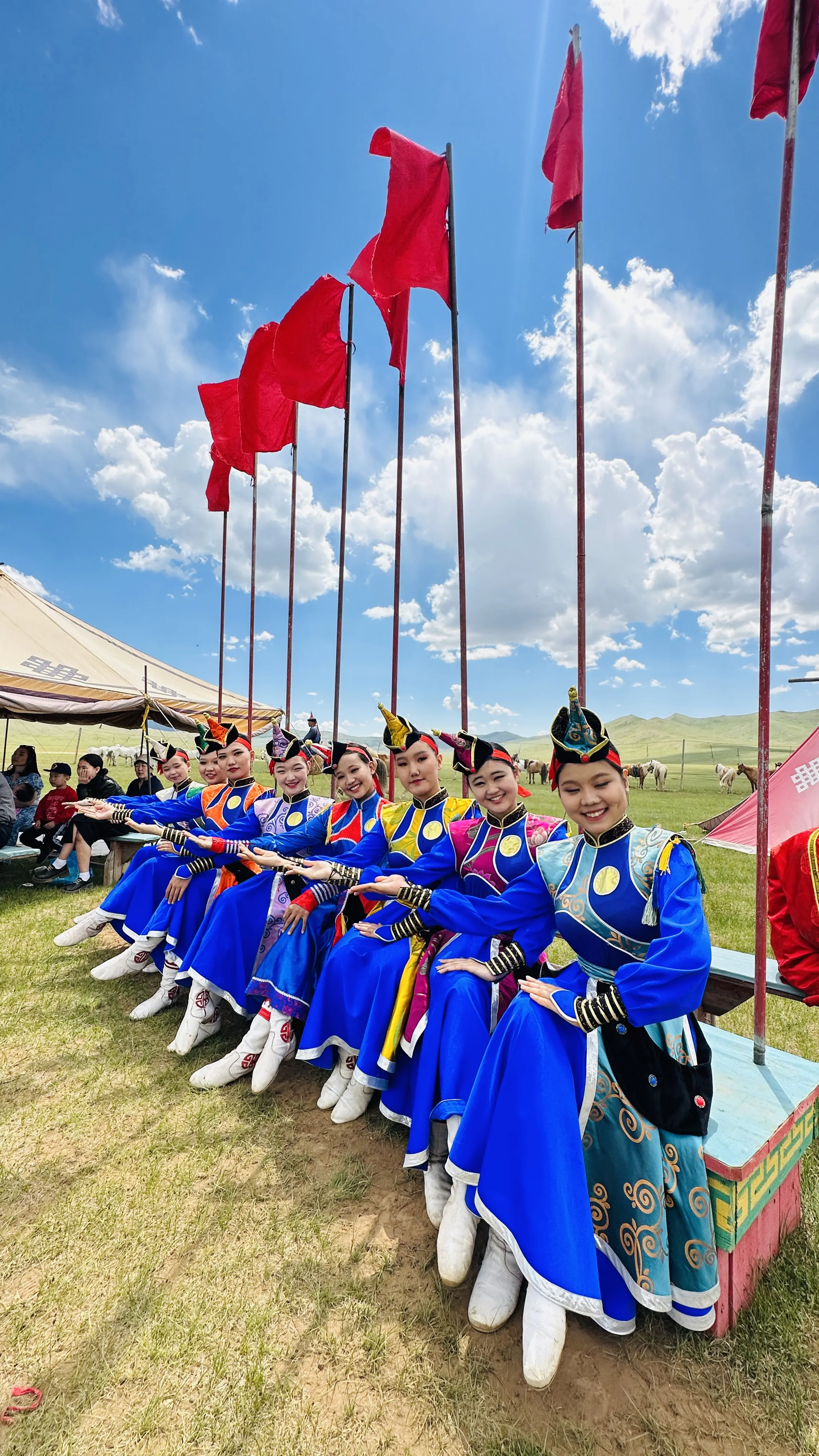 Mini Naadam Festival at Mongol Nomadic ger camp